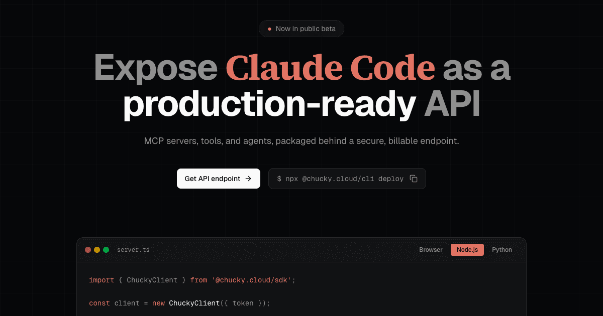 Cover Image for Chucky: Vercel for Claude Code